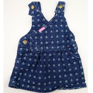 Vintage Oshkosh Floral Jumper 6-12 Months